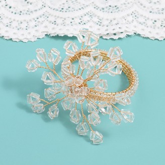 Transparent Beads Napkin Ring