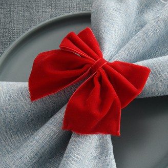 Handmade Bowknot Napkin Ring for Party Wedding