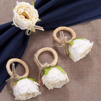 Handcrafted Flowers Napkin Ring
