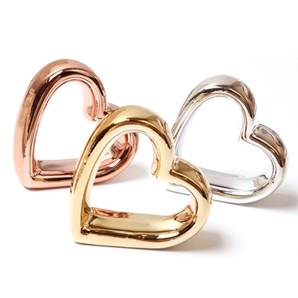 Durable Zinc Alloy Heart Shape Napkin Ring