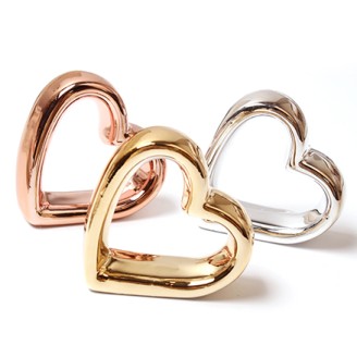 Durable Zinc Alloy Heart Shape Napkin Ring