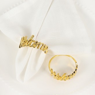 Metal "Welcome" Napkin Ring