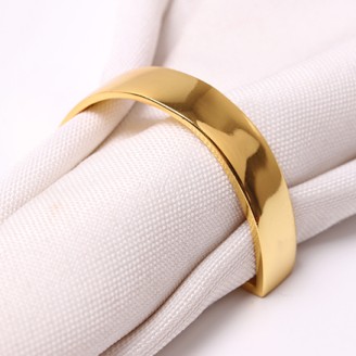 Chic "D" Shape Metal Napkin Ring