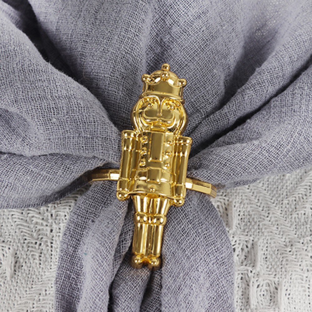 Gold "King" Metal Napkin Ring