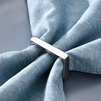 Silver Square Shape Napkin Ring 