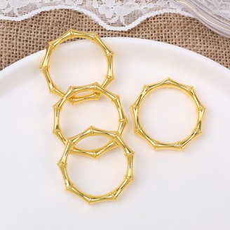 Creative Gold Bamboo Joint Napkin Ring