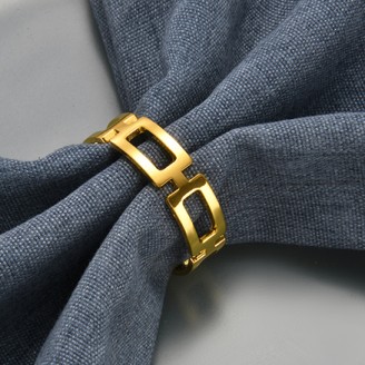 Gold Metal Chain Napkin Ring