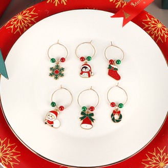 Creative Christmas Wine Glass Charms 
