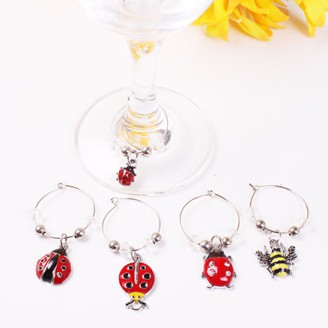 Cute Insects Glass Marker Charms