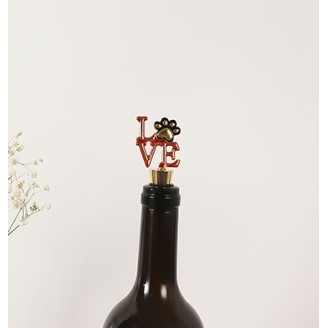 Cute Love Wine Stopper for Weddings, Valentines, Anniversaries